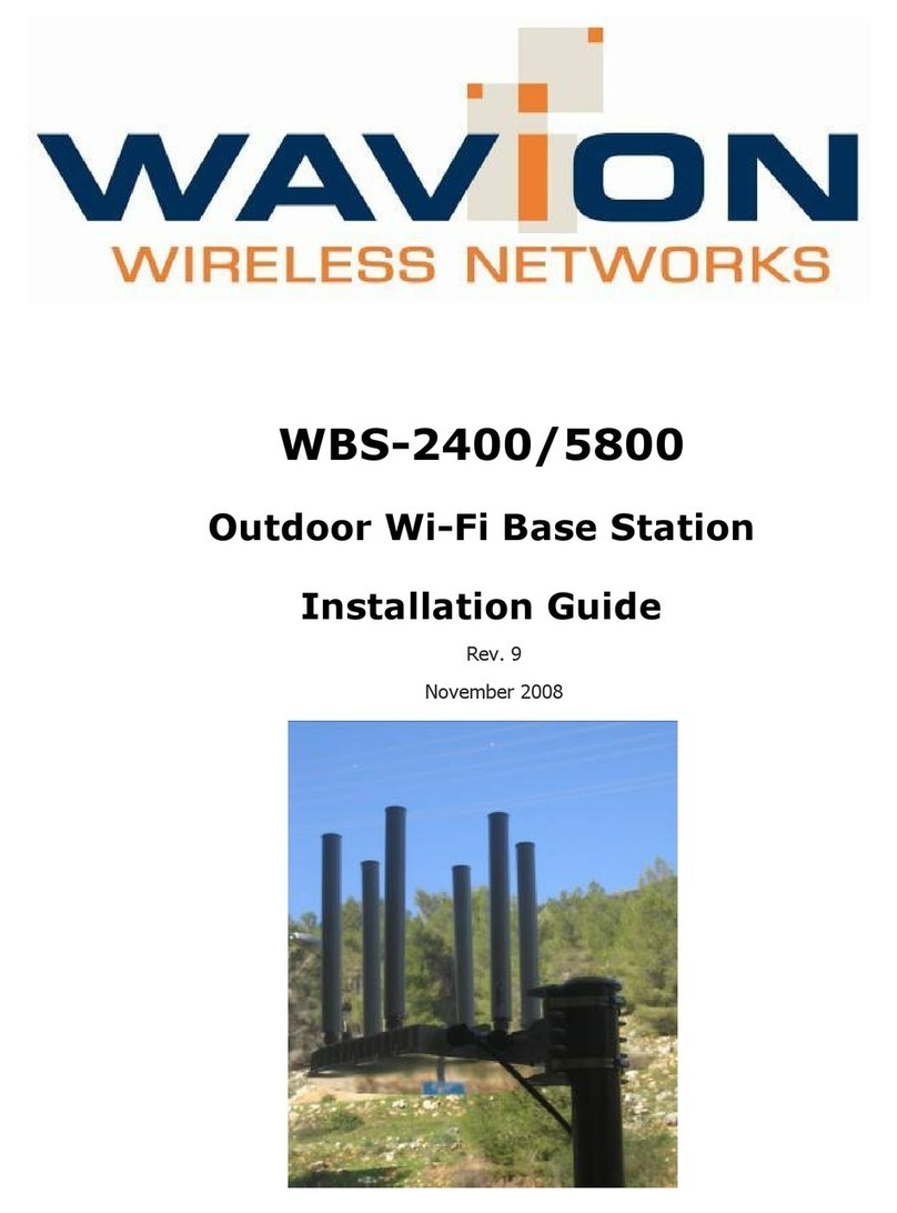 Wavion WBS-2400 SCT 120 installation guide