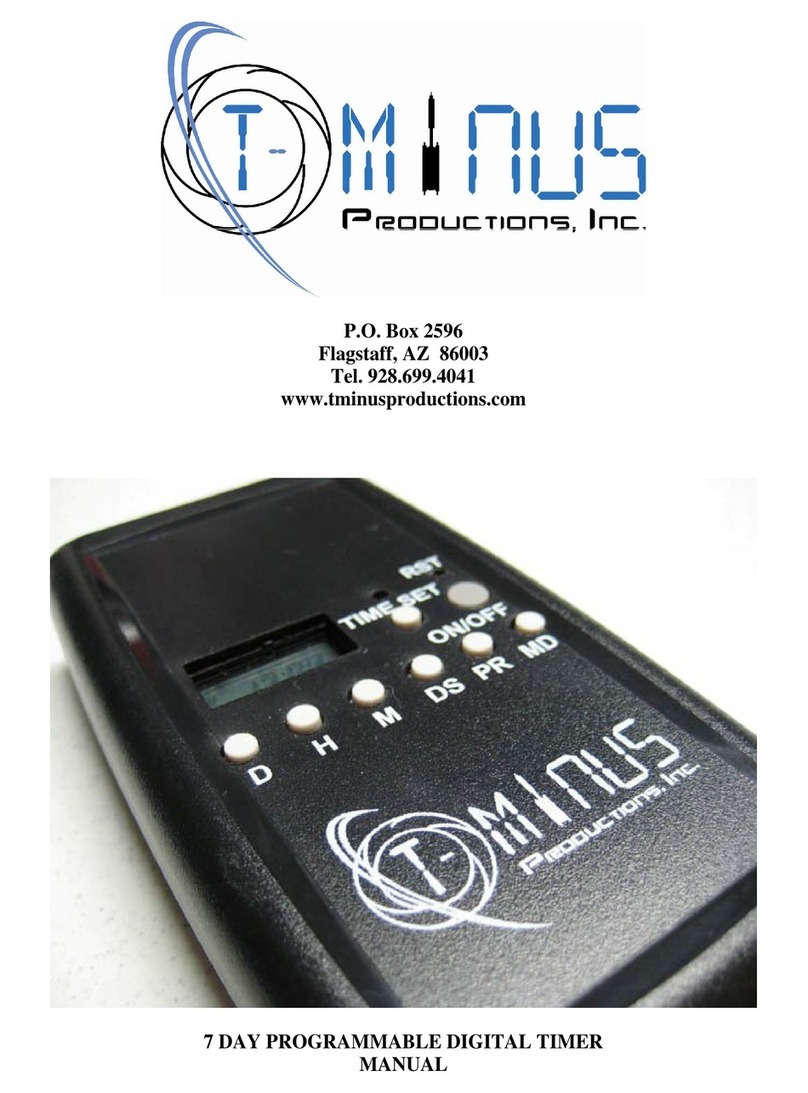 T-Minus 7 DAY PROGRAMMABLE DIGITAL TIMER manual