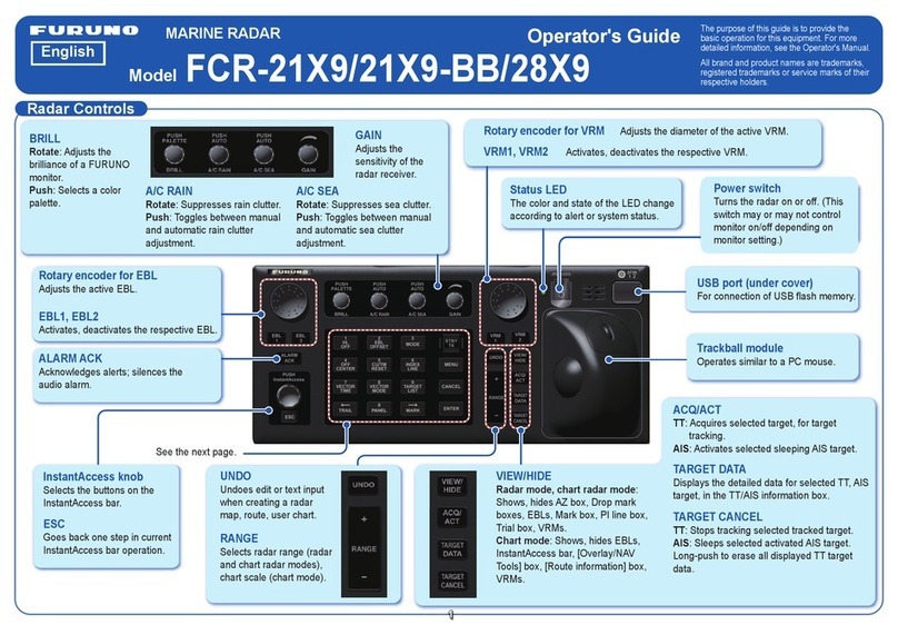Furuno FCR-21x9 (with 19" LCD) Manual