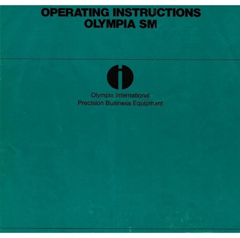 Olympia SM Operating	 instruction