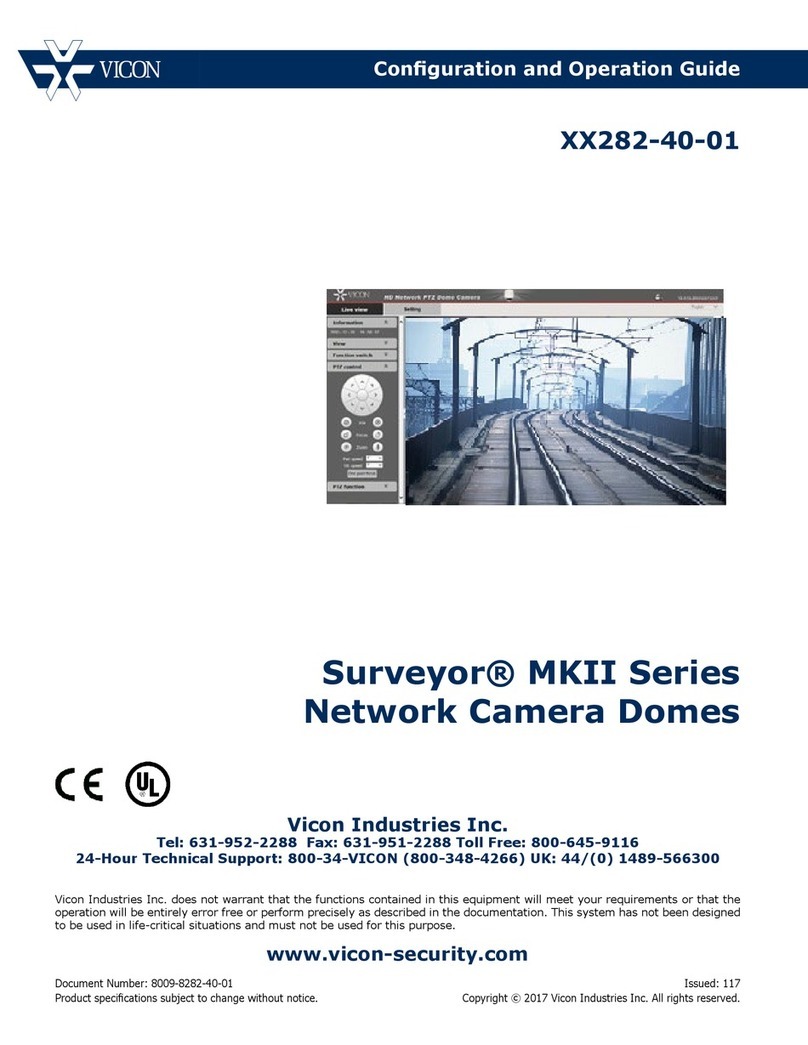 Vicon Surveyor MKII Series XX282-40-01 Configuration & operation guide