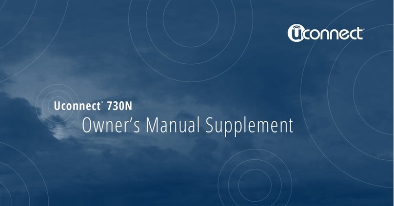 Uconnect 730N Owner's manual supplement