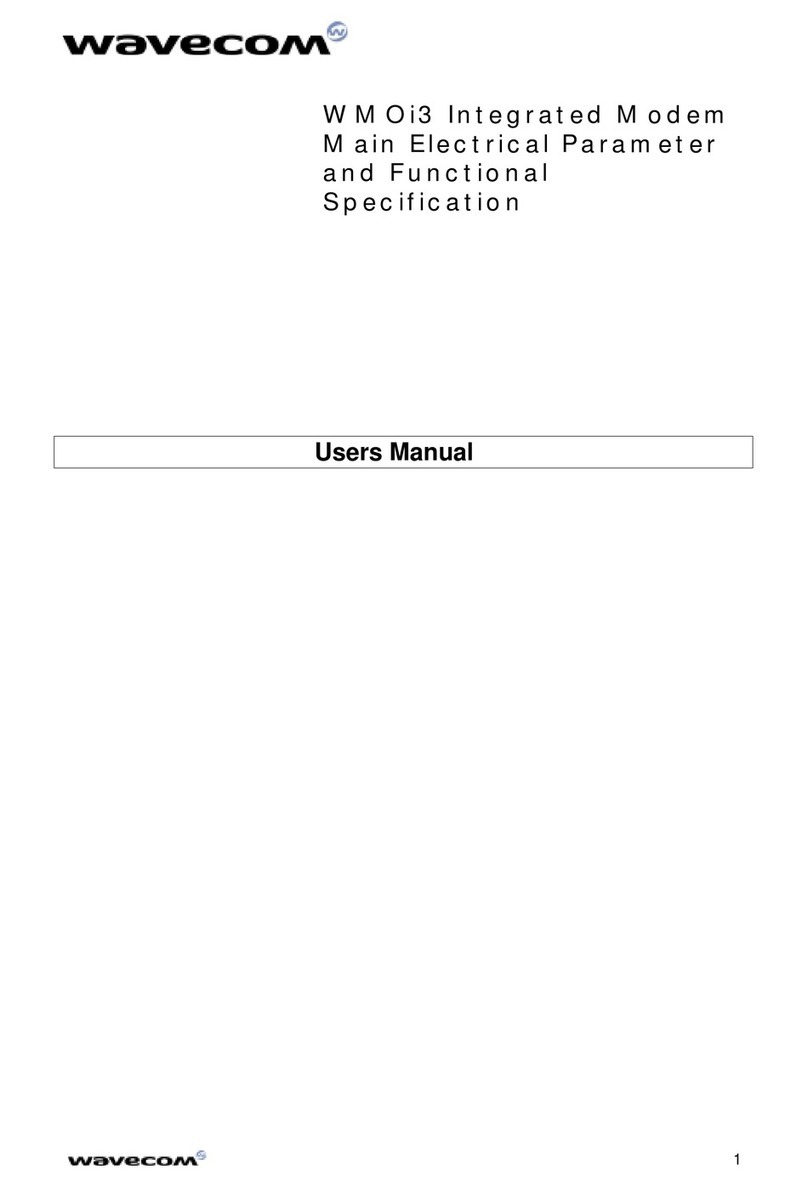 Wavecom WMOi3 user manual