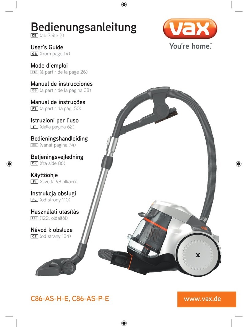 Vax C86-AS-H-E User manual