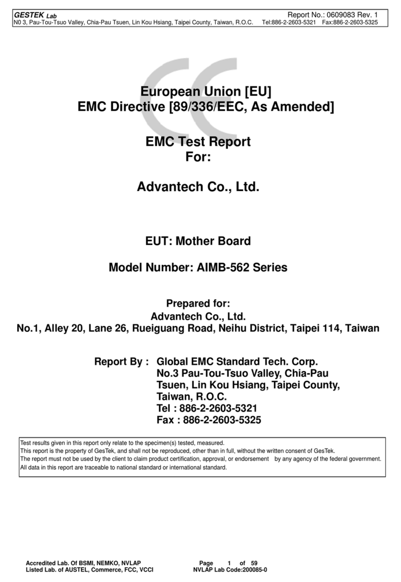 Advantech AIMB-562 series User manual