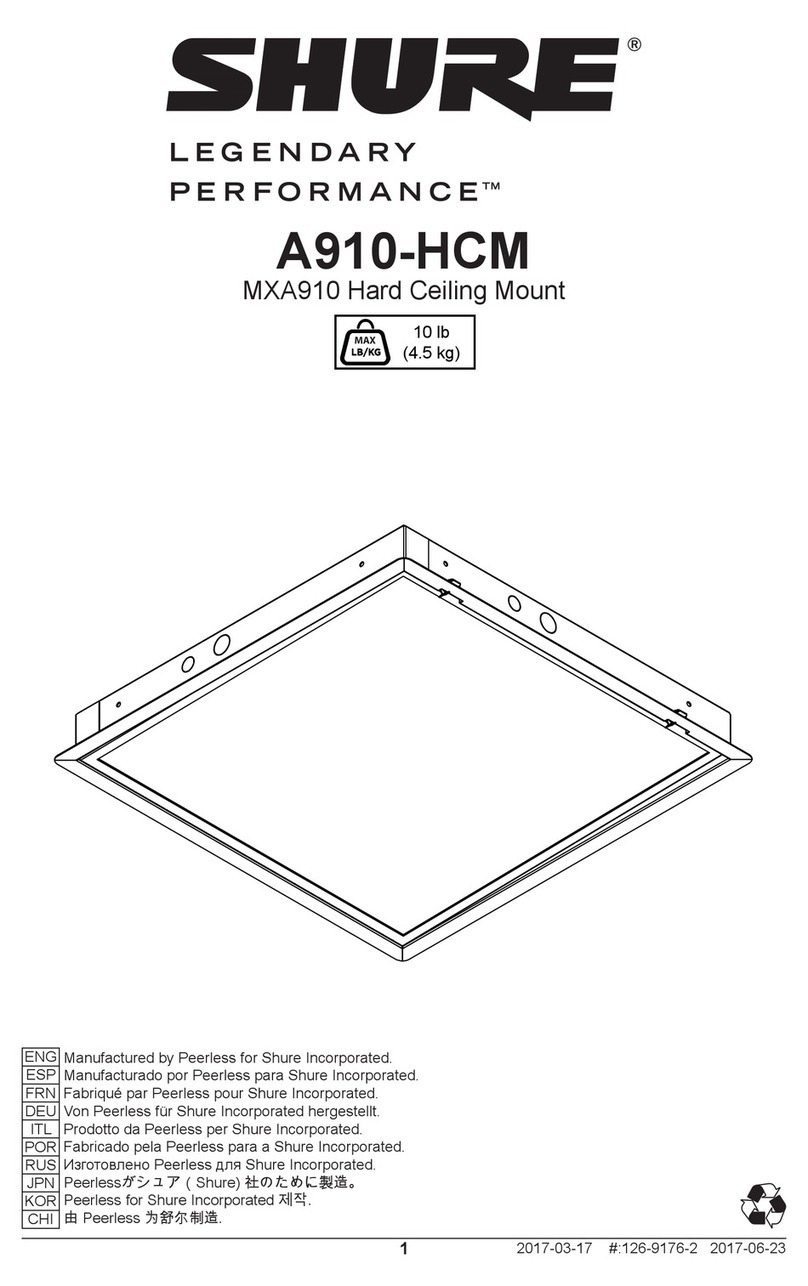 Shure A910-HCM User manual