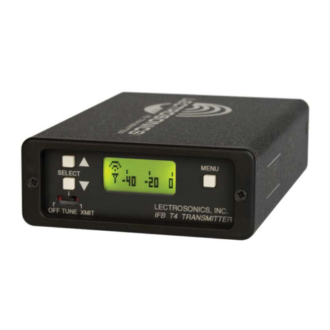 Lectrosonics T4 User manual Lectrosonics T4 User manual