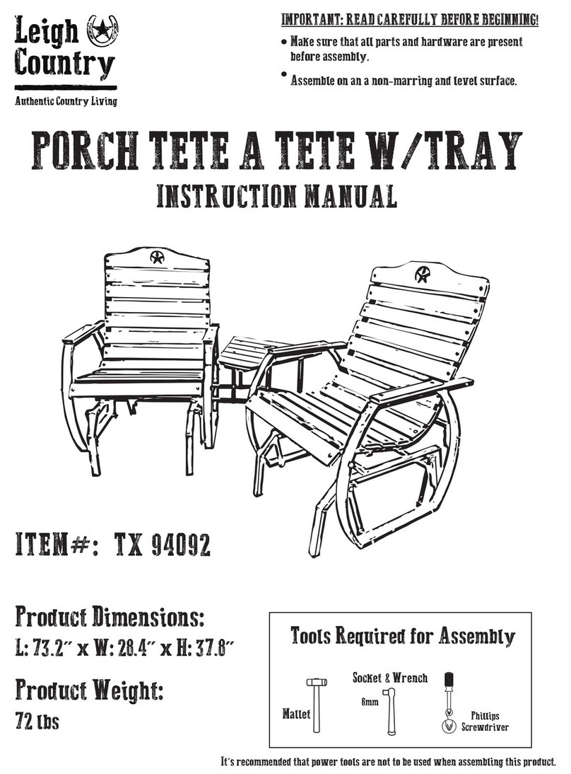 Leigh TX 94092 User manual