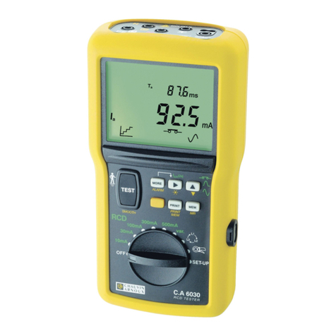 Chauvin Arnoux C.A 6030 User manual