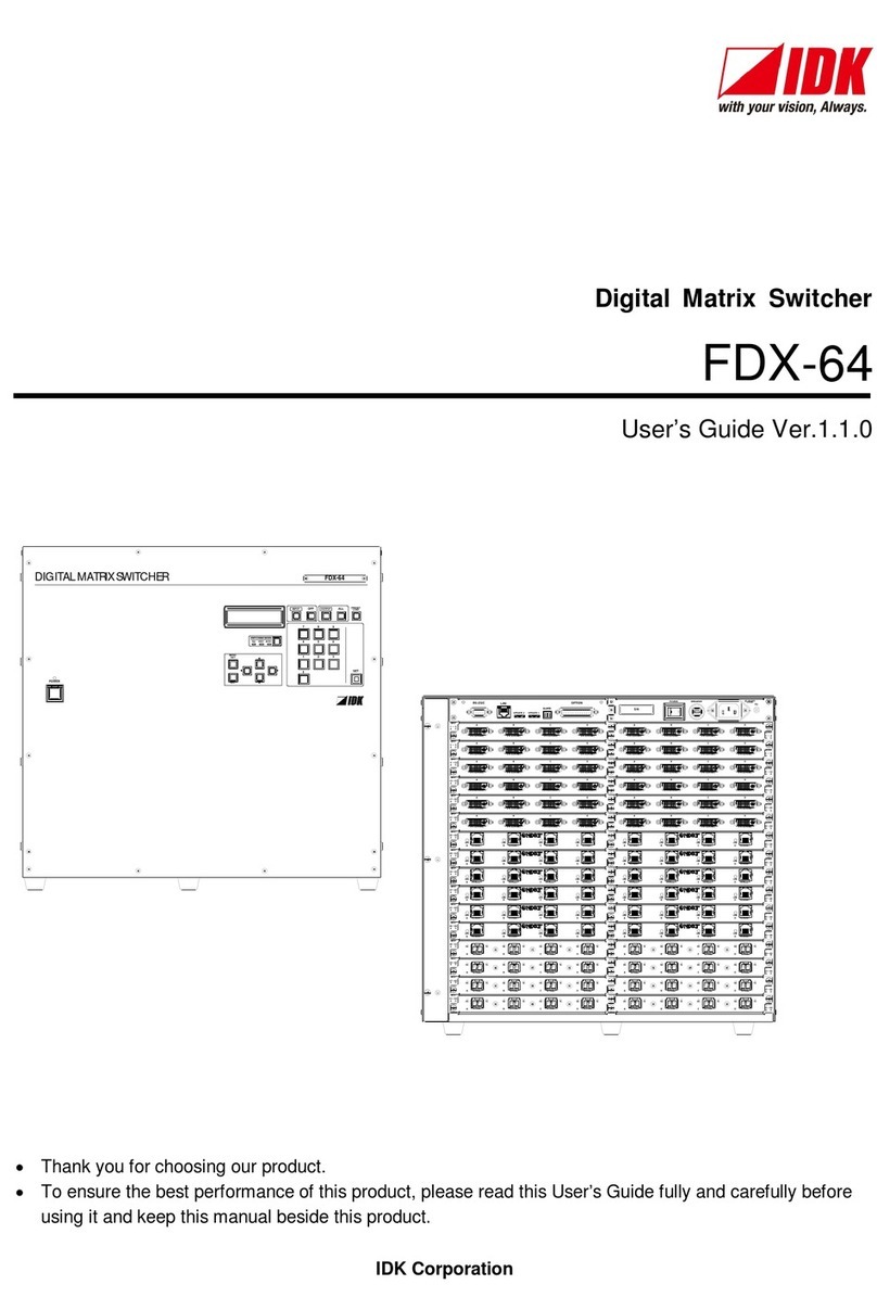 IDK FDX-64 User manual