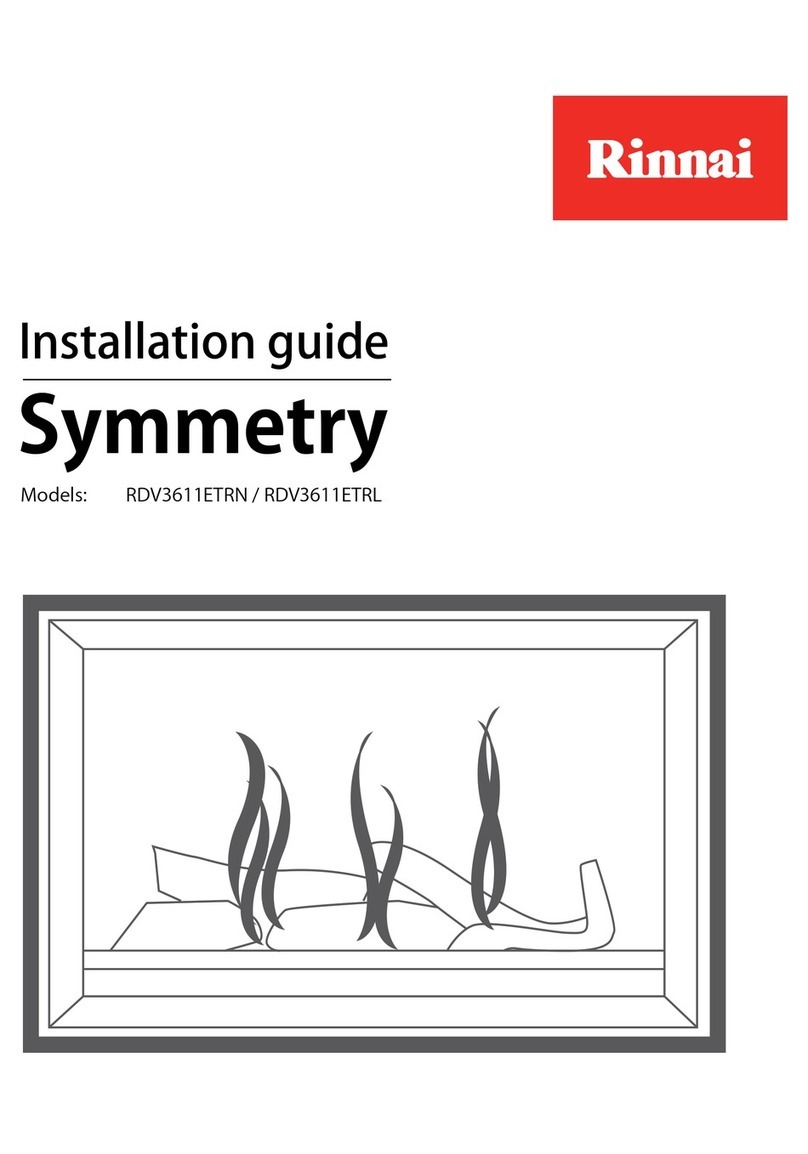 Rinnai Symmetry RDV3611ETRN User manual