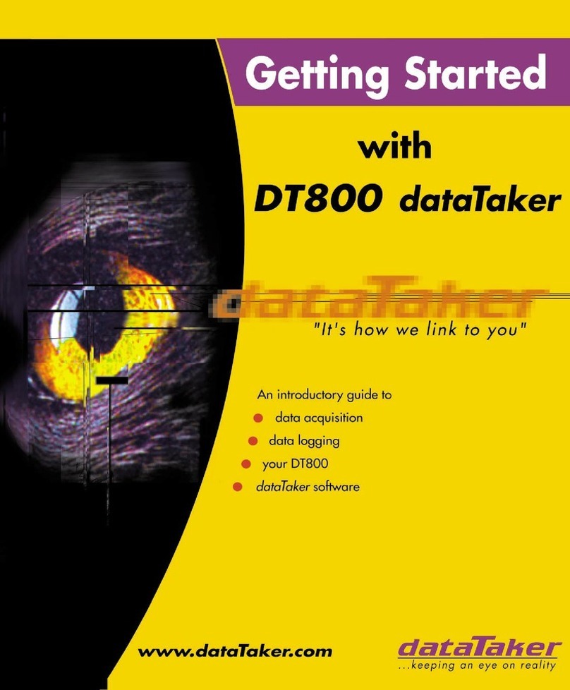 dataTaker DT800 User manual
