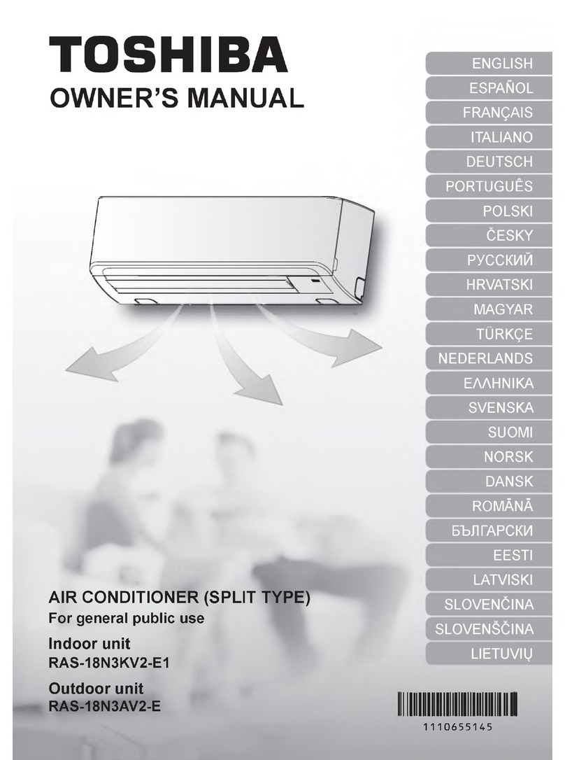 Toshiba RAS-18N3KV2-E1 User manual