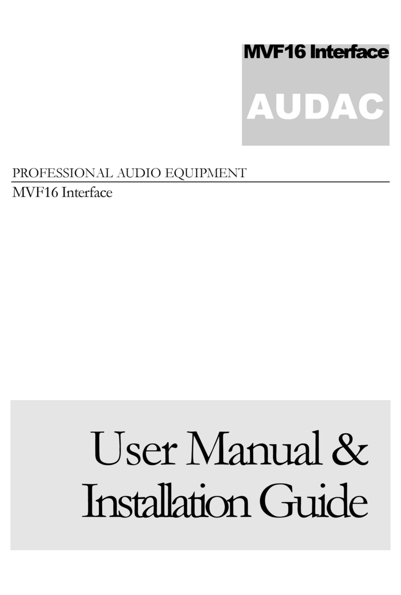 AUDAC MVF16 User manual & installation guide