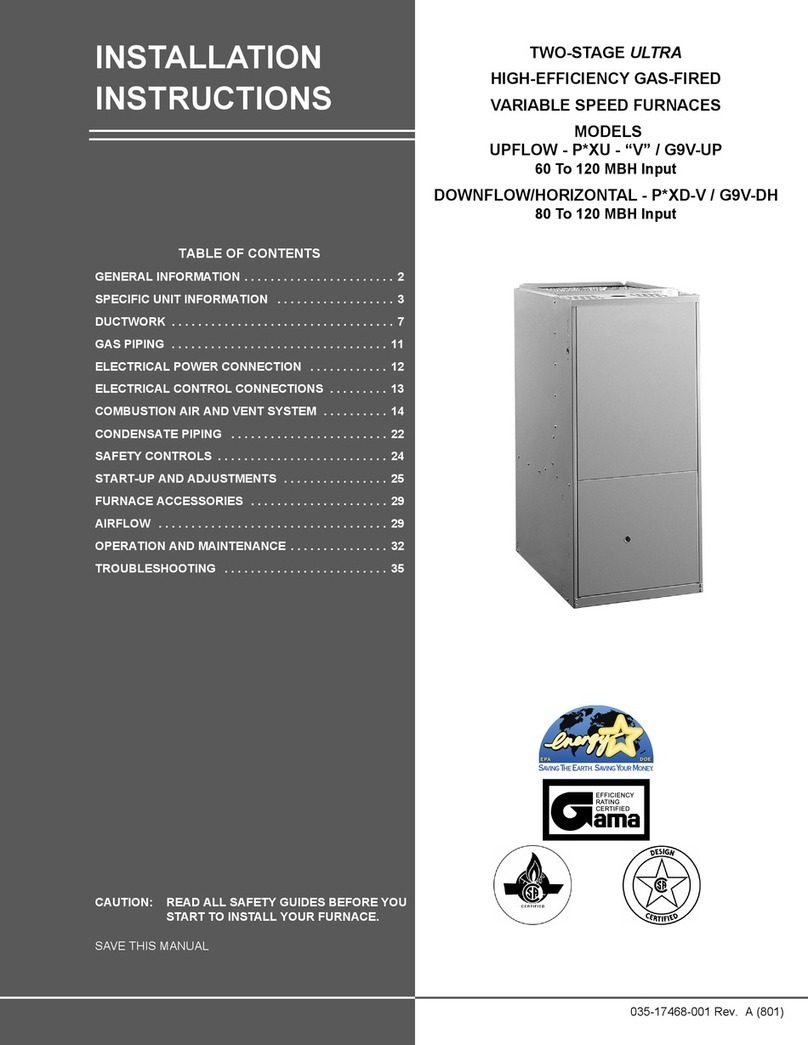Coleman PxXU-V series User manual