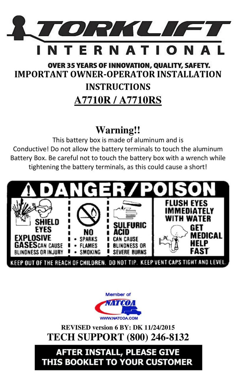 Torklift A7710R Important operating instructions