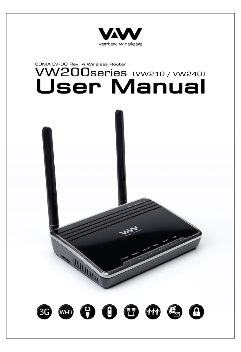 Vertex Wireless VW210 user manual