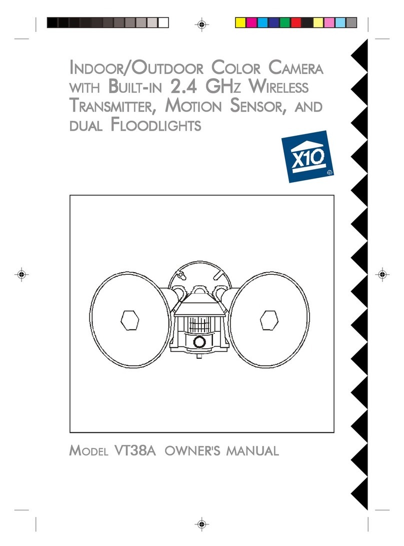 X10 VT38A owner's manual