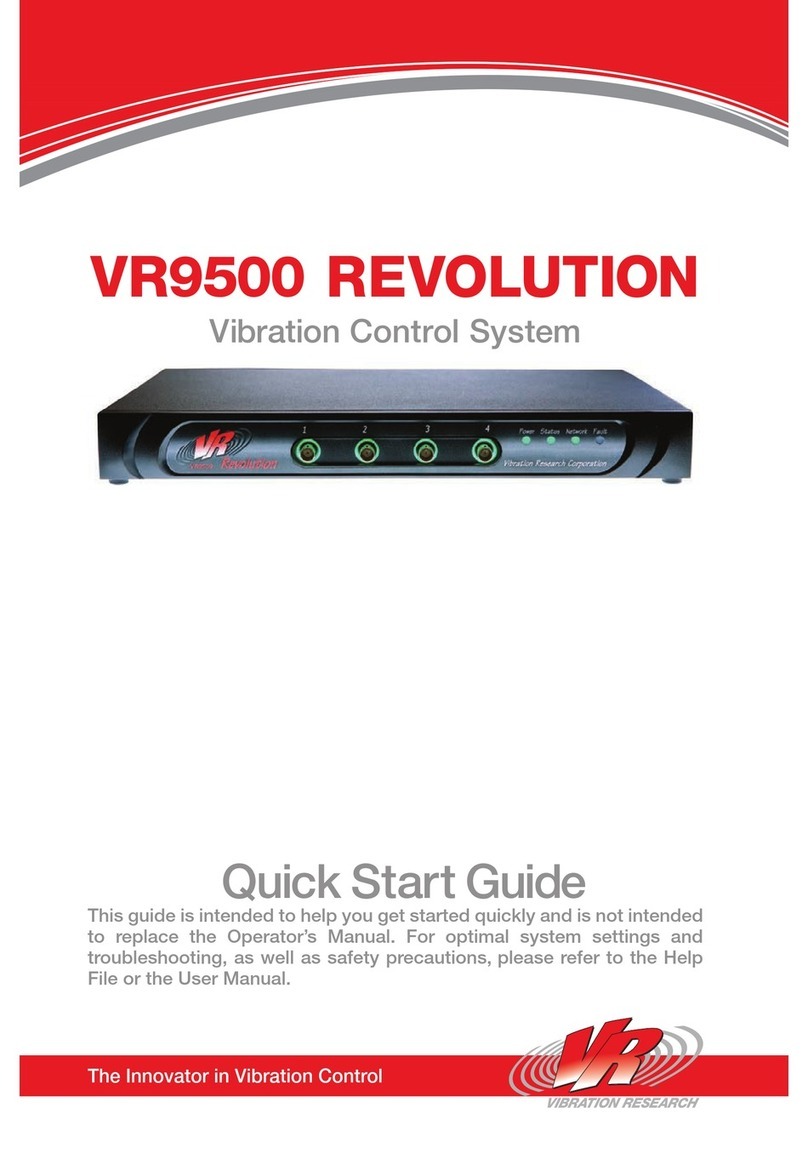 Vibration Research VR9500 quick start guide