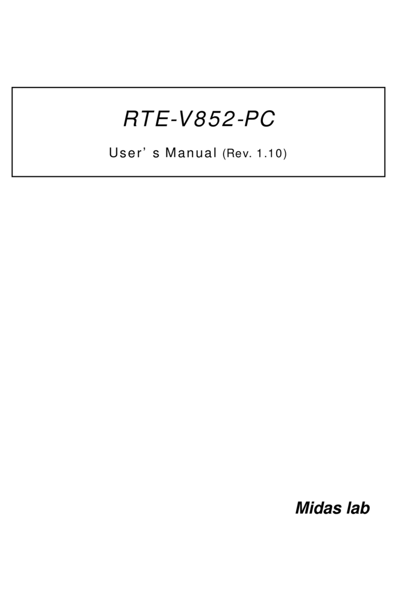Midas RTE-V852-PC user manual