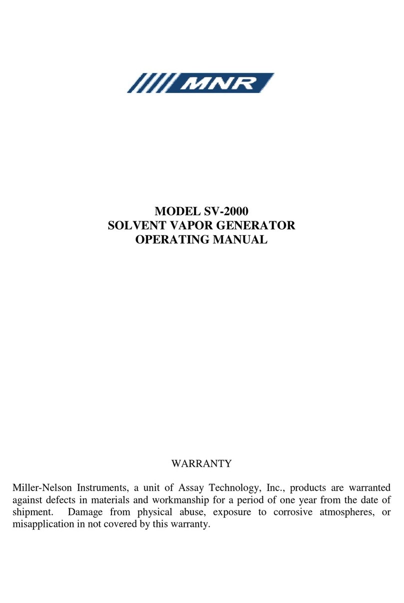 MNR SV-2000 operating manual