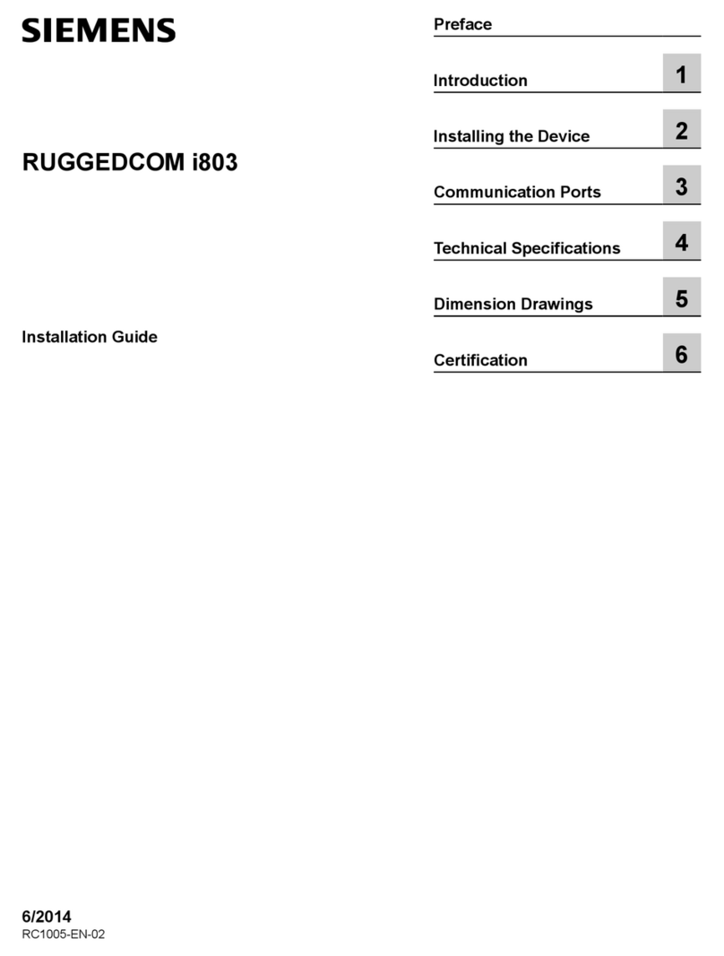 Siemens RUGGEDCOM i803 installation guide