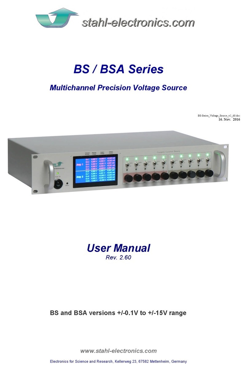 Stahl-electronics BS Series user manual