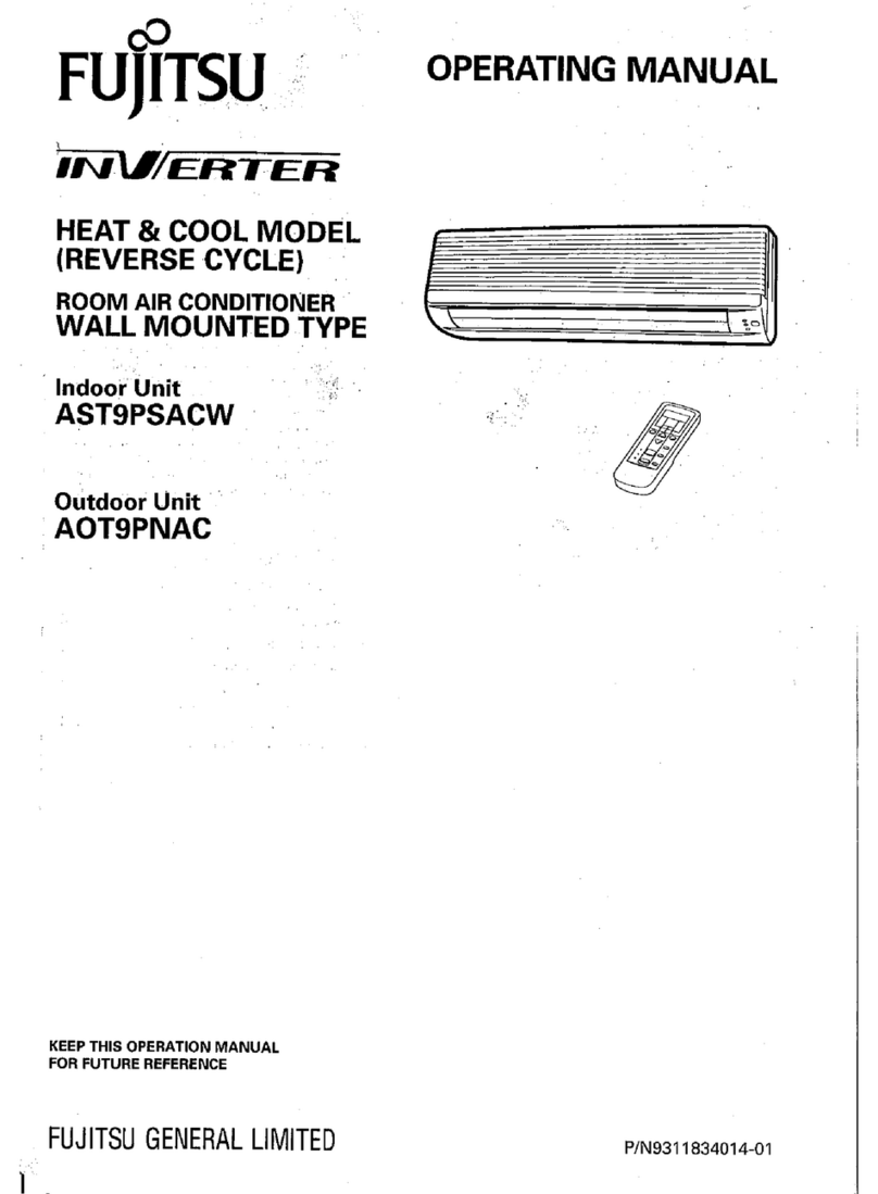 Fujitsu AST9PSACW User manual