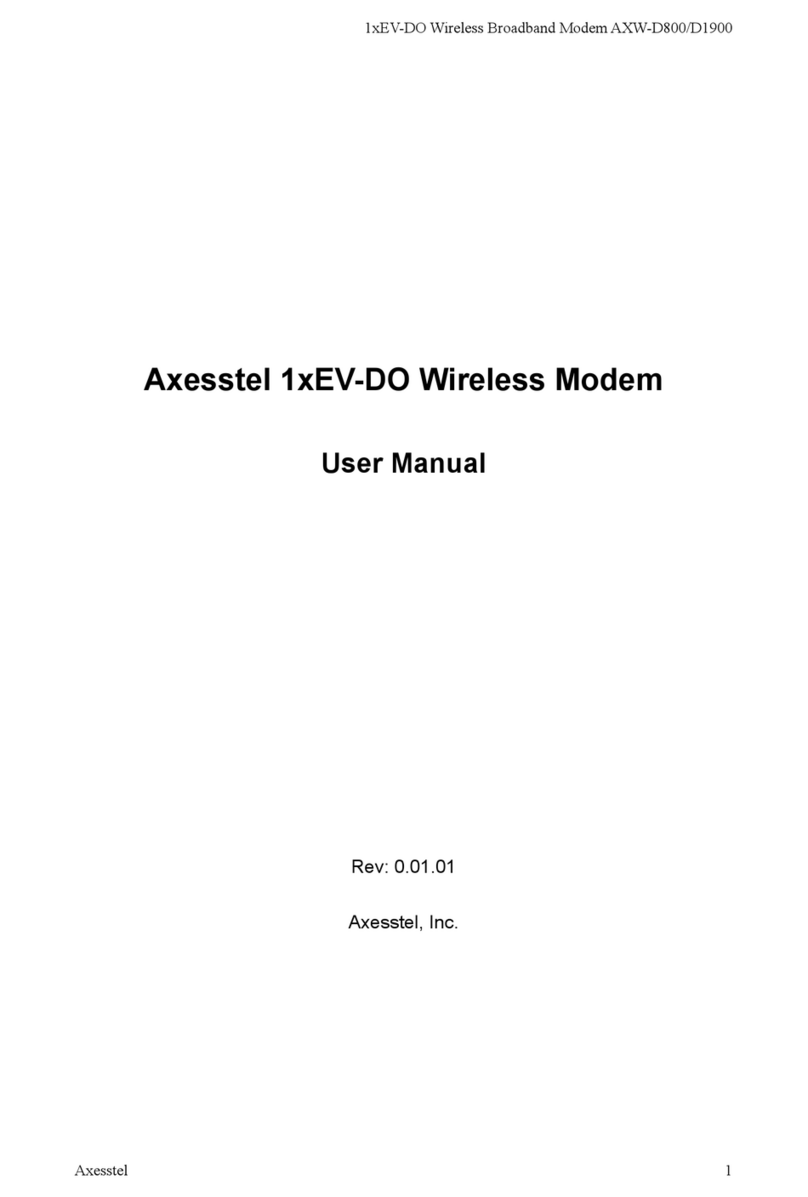 Axesstel AXW-D1900 user manual