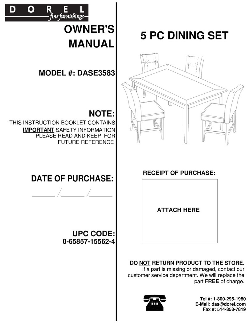Dorel DASE3583 User manual Dorel DASE3583 User manual