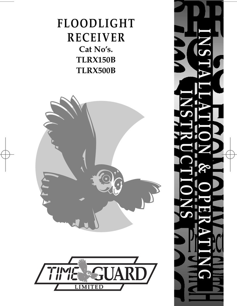 Time Gaurd TLRX150B Installation & operating instructions
