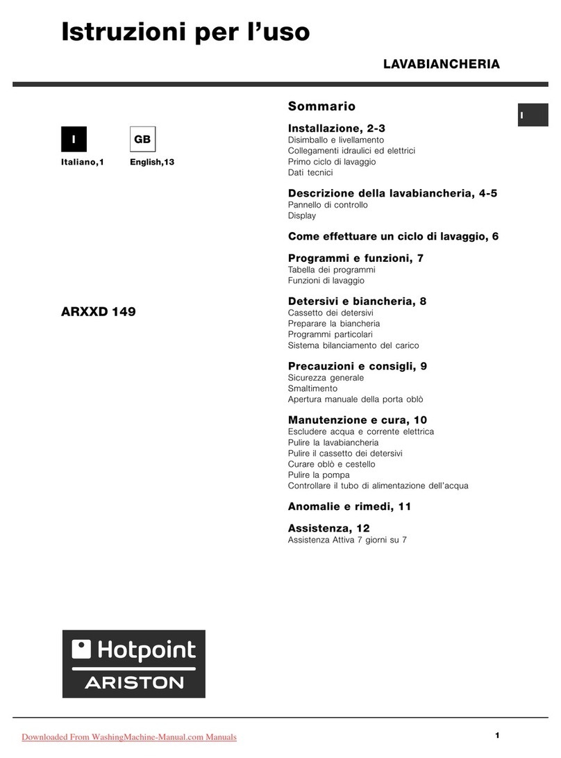 Hotpoint Ariston AR**D 149 Instructions for use
