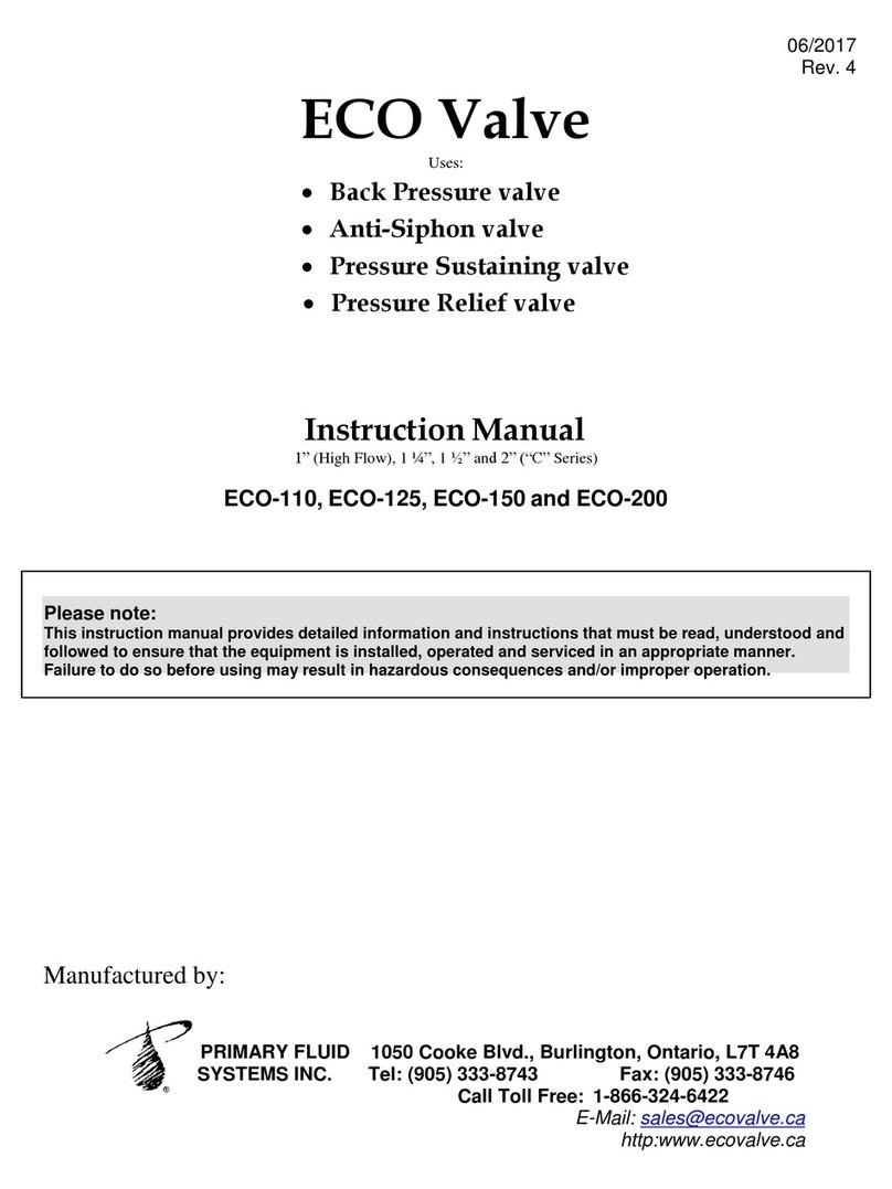 Primary fluid systems ECO-110 User manual