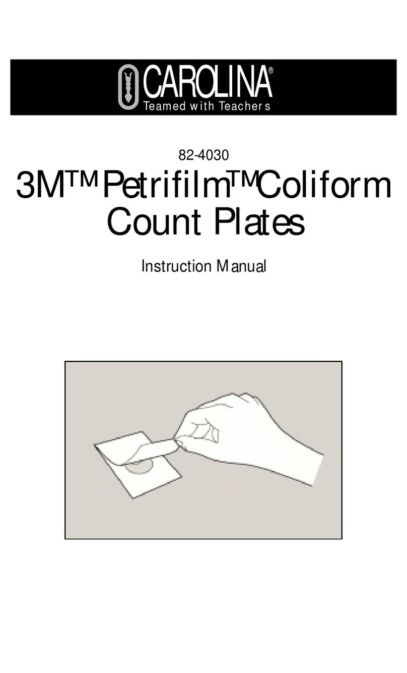 Carolina 3M Petrifilm ColiformCount Plates instruction manual