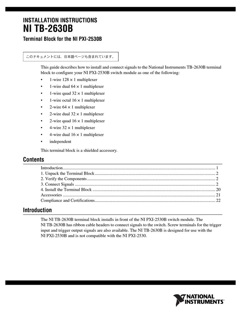 National Instruments NI TB-2630B User manual