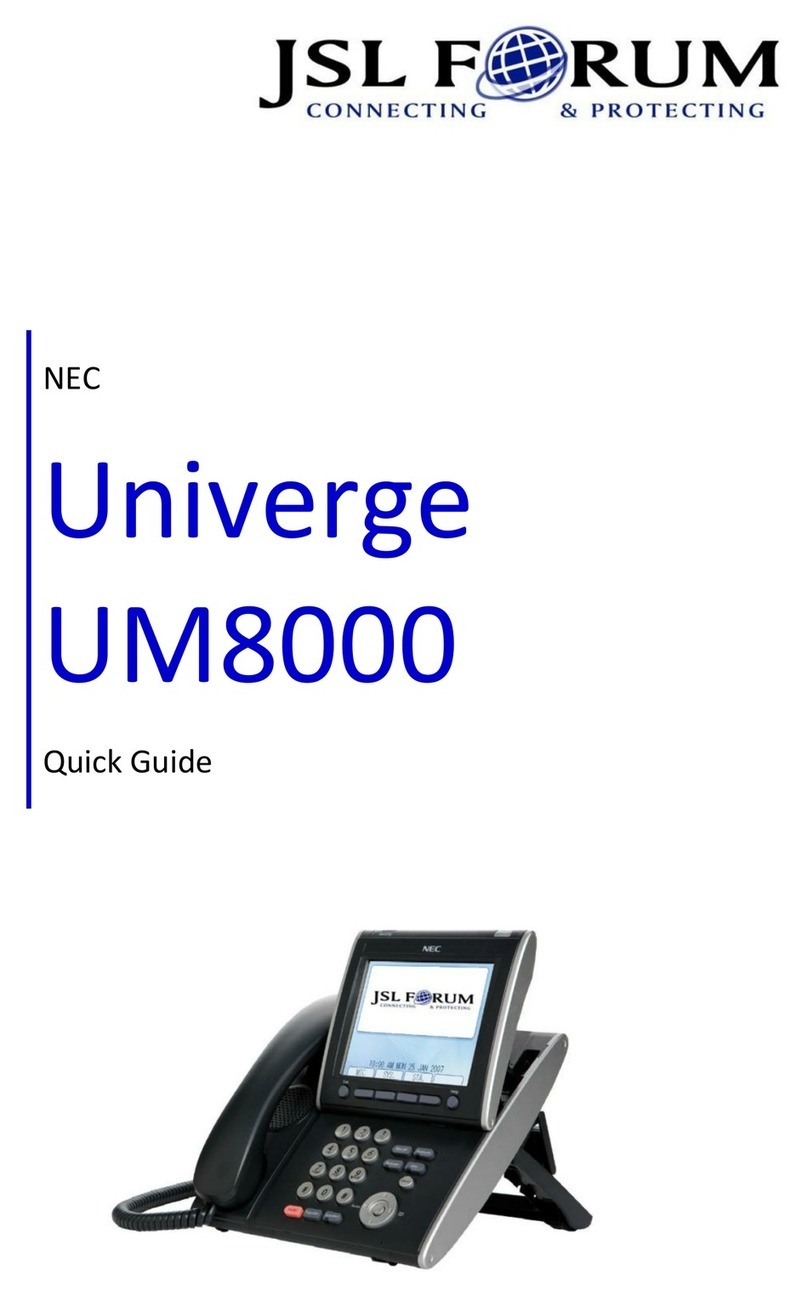 NEC Univerge UM8000 User manual