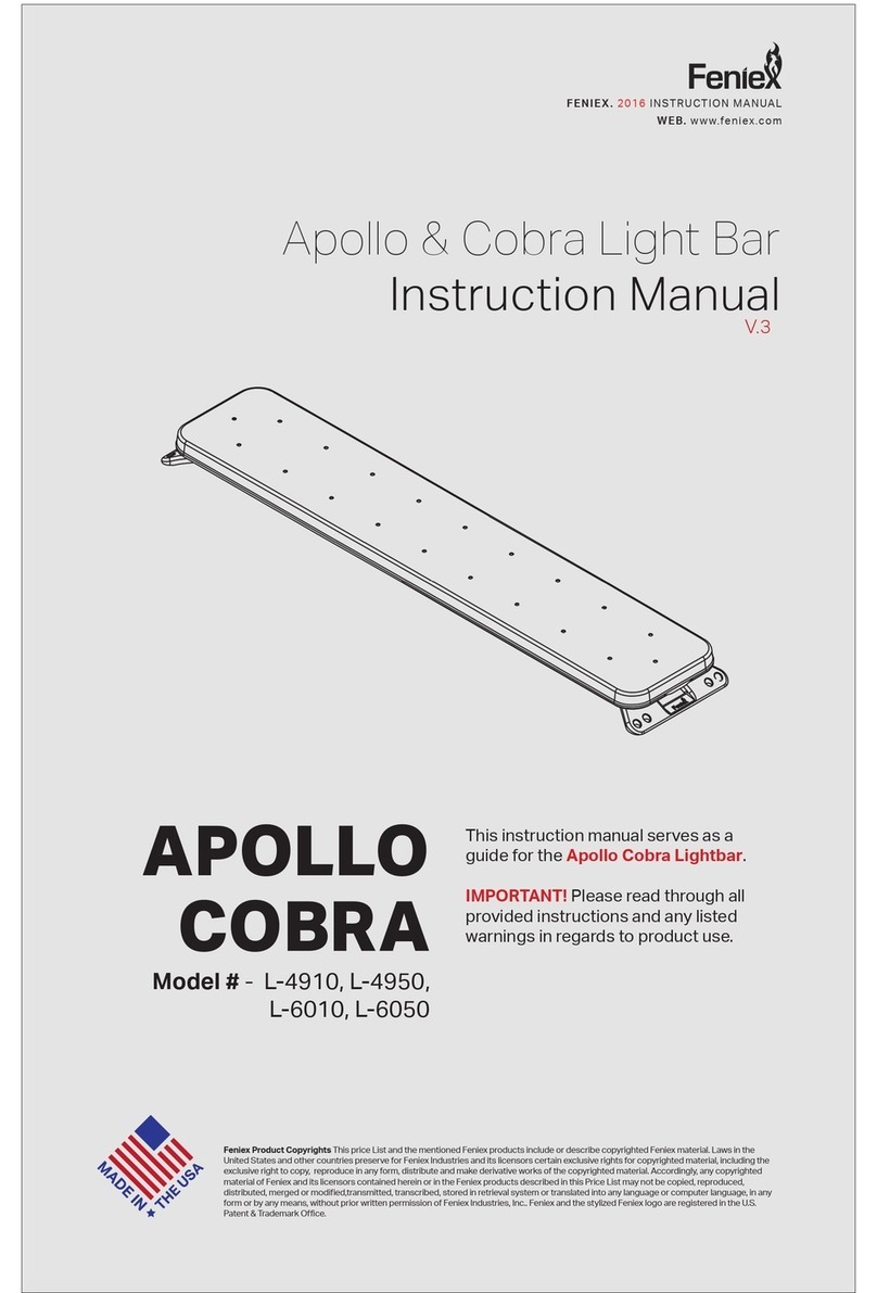 Feniex L-4910 instruction manual