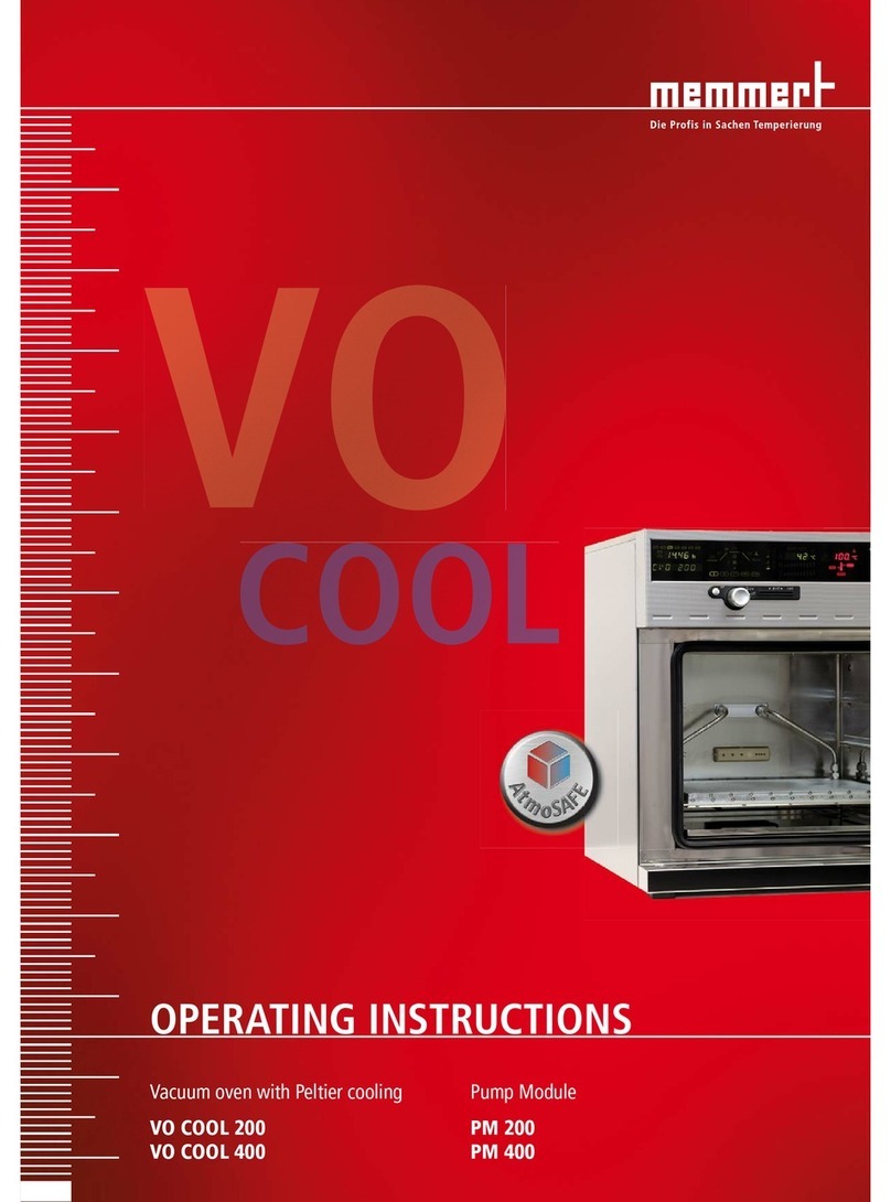 Memmert VO COOL 200 operating instructions