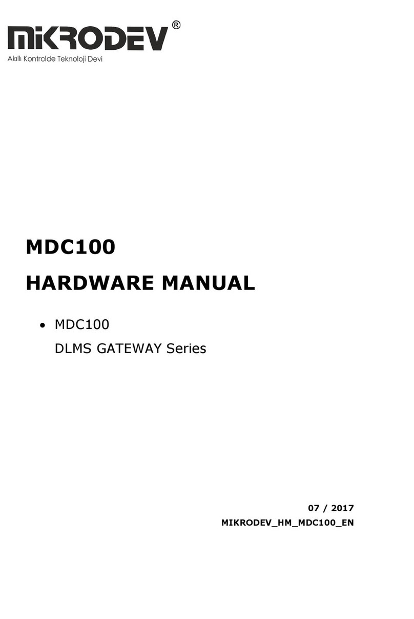 MIKRODEV MDC100 Hardware manual