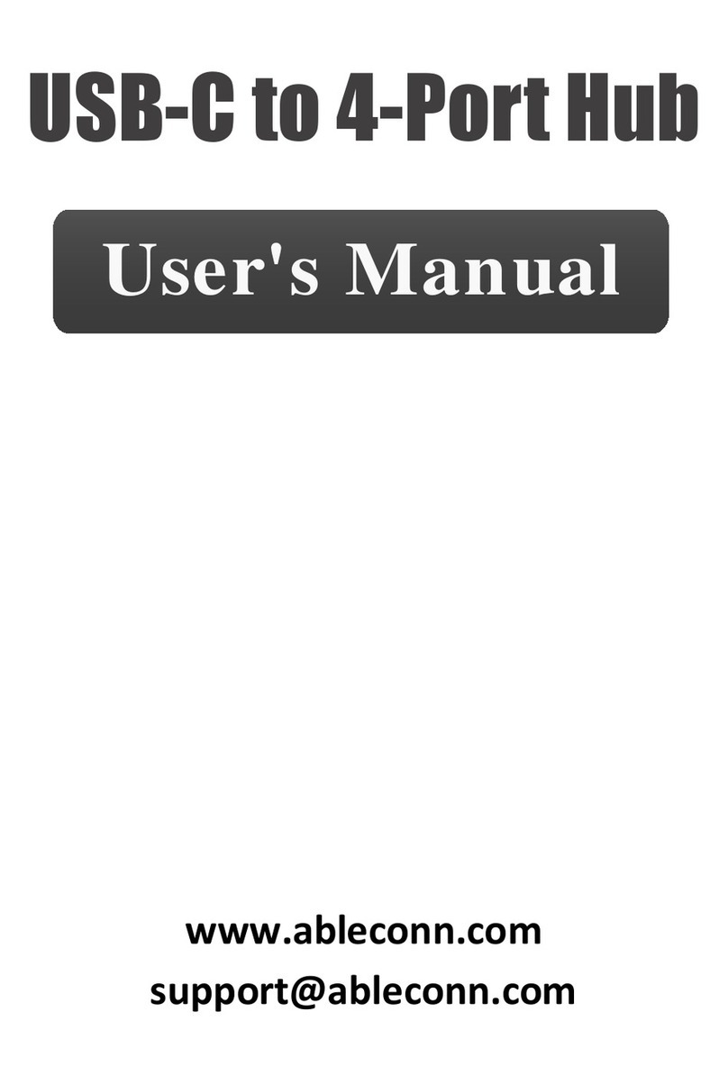 Ableconn USBCHUB4A user manual