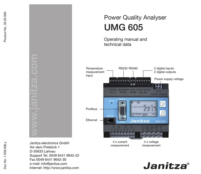 janitza UMG 605 operating manual
