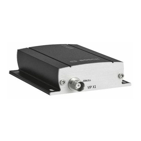 Bosch VIP X1 Quick installation guide Bosch VIP X1 Quick installation guide