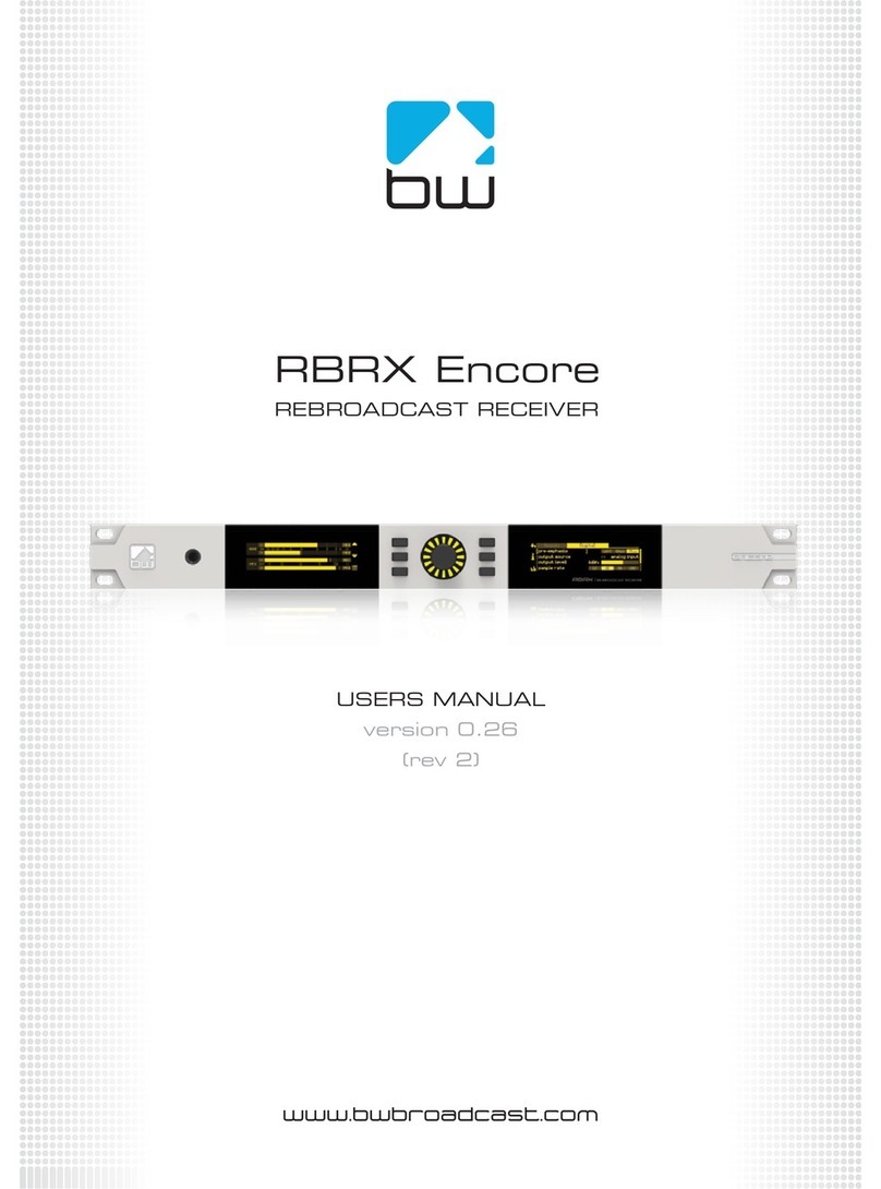 BW Broadcast RBRX Encore user manual