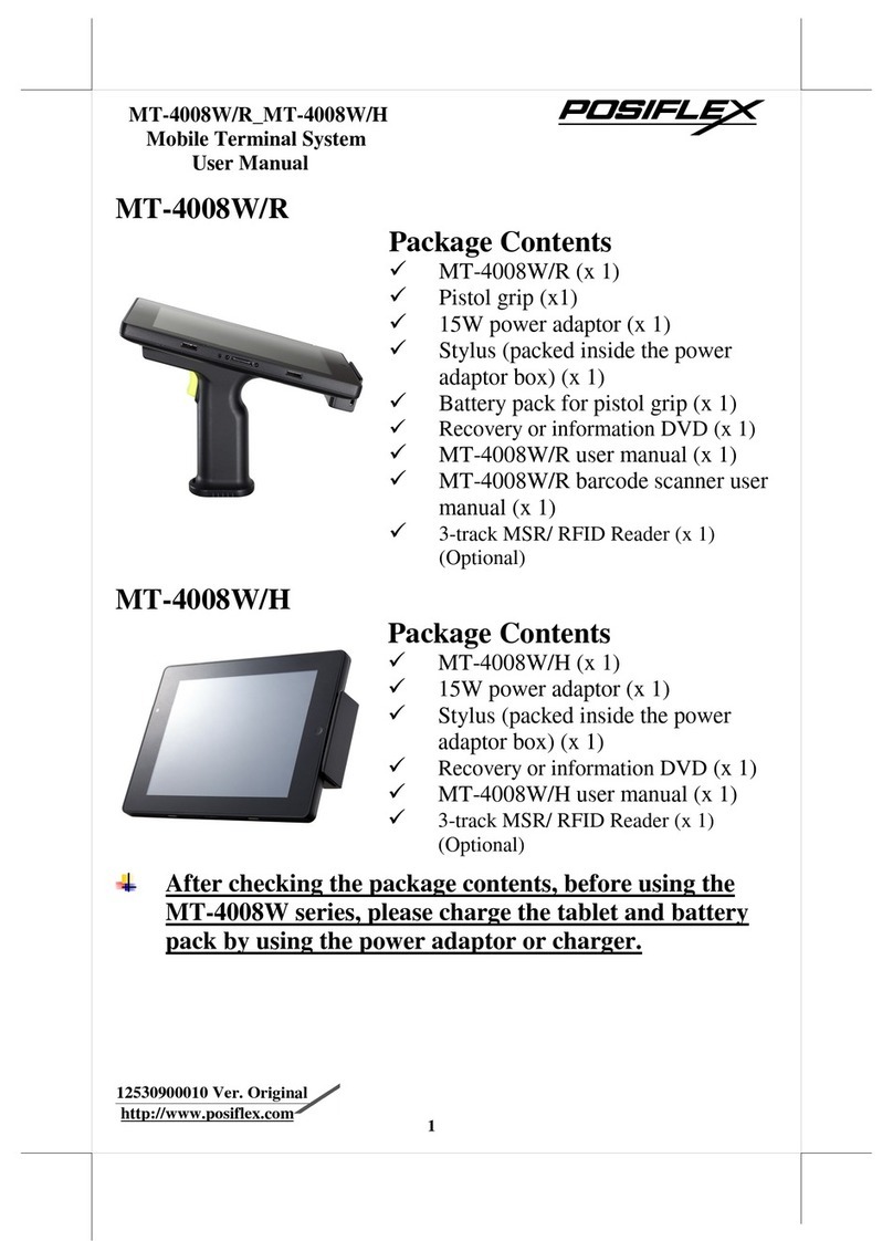 POSIFLEX MT-4008W/R user manual