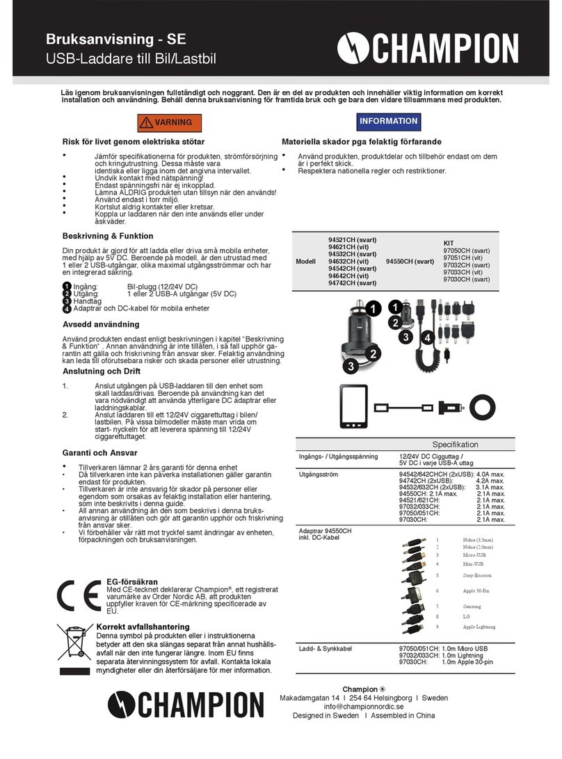 Champion 94521CH user manual