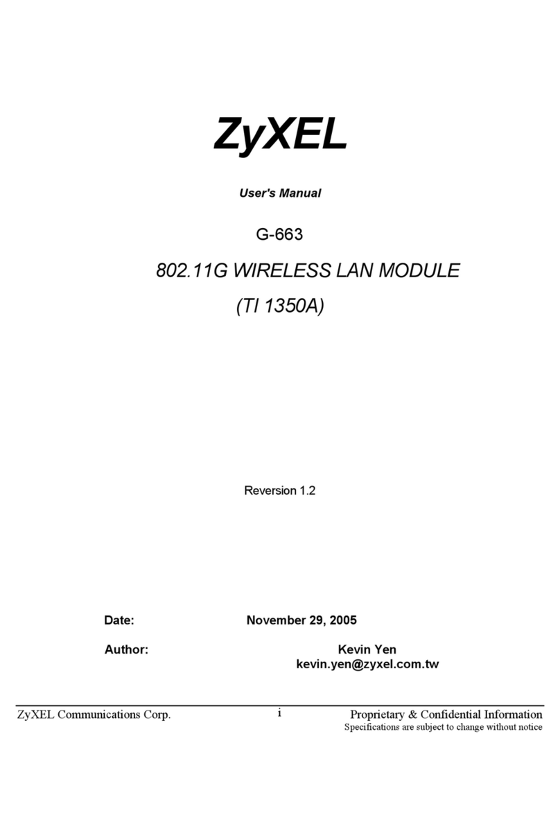 ZyXEL Communications G-663 user manual