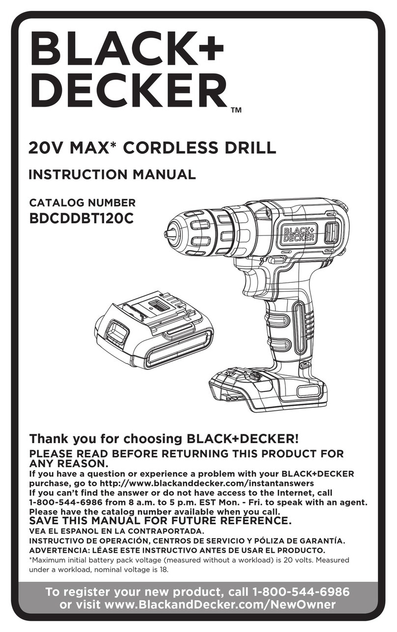 Black & Decker BDCDDBT120C User manual