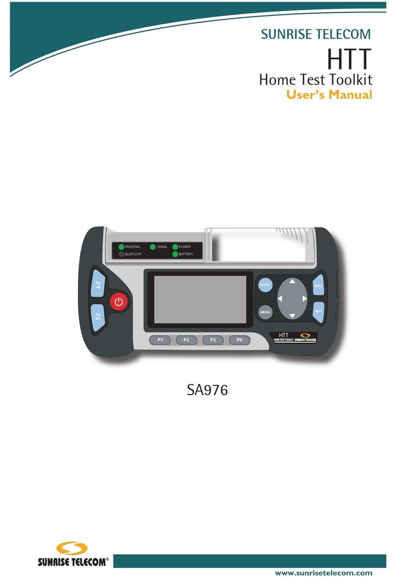 Sunrise telecom HTT user manual