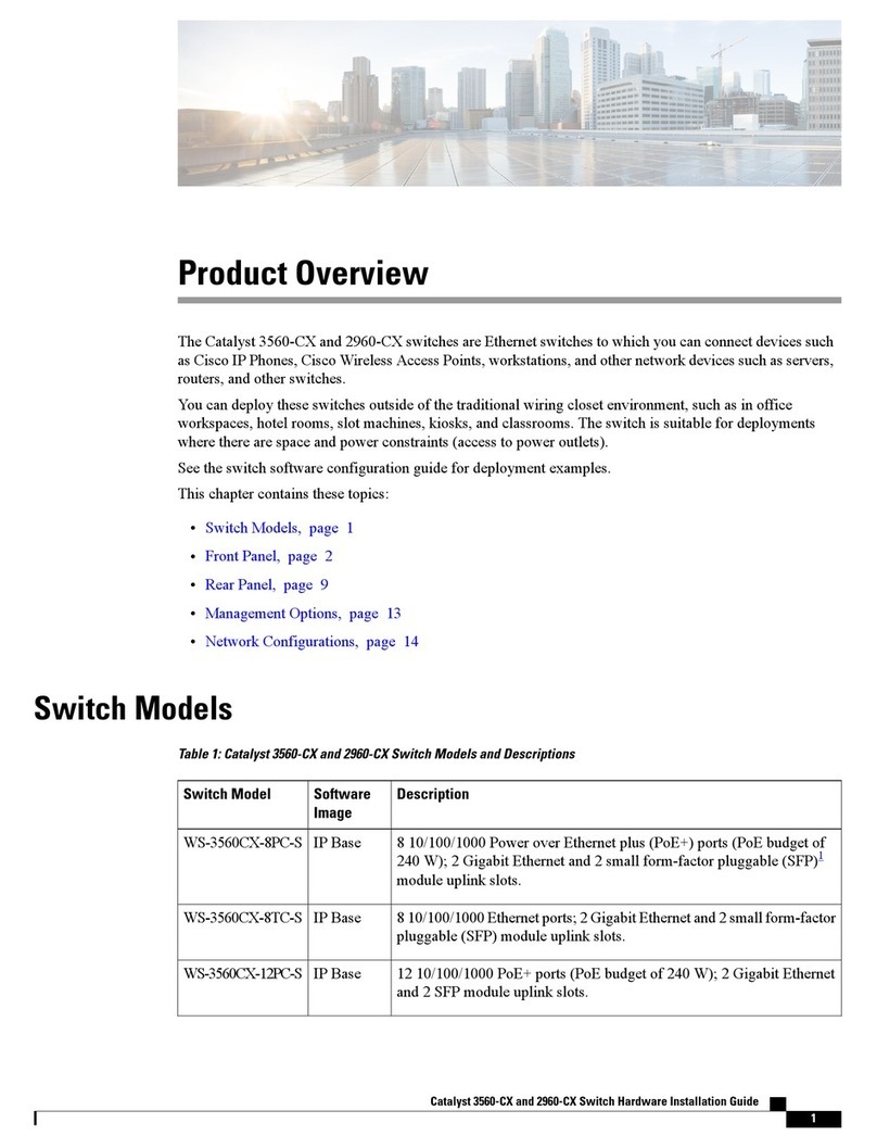 Cisco Catalyst 3560-CX Operating and safety instructions