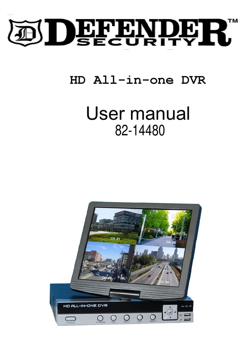 Defender Security HD All-in-one DVR 4 CHANNEL user manual